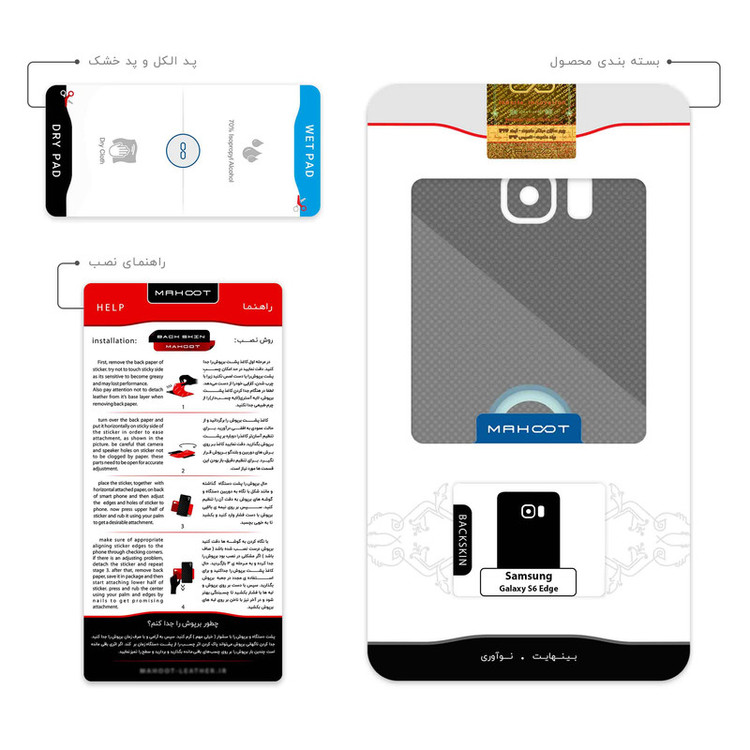 برچسب پوششی ماهوت مدل Minimal Headphone Icon مناسب برای گوشی موبایل سامسونگ Galaxy S6 Edge
