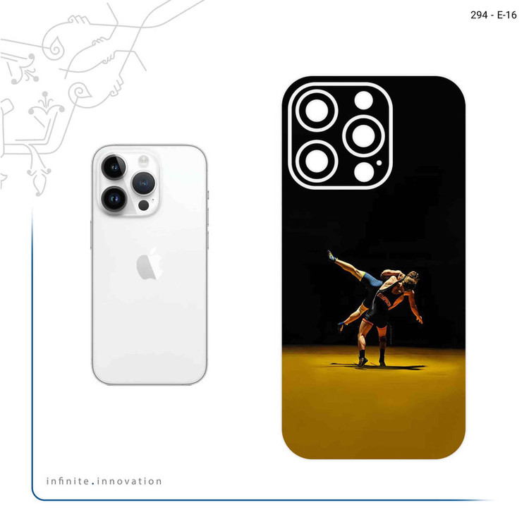 برچسب پوششی ماهوت مدل Wrestling مناسب برای گوشی موبایل اپل iPhone 14 Pro