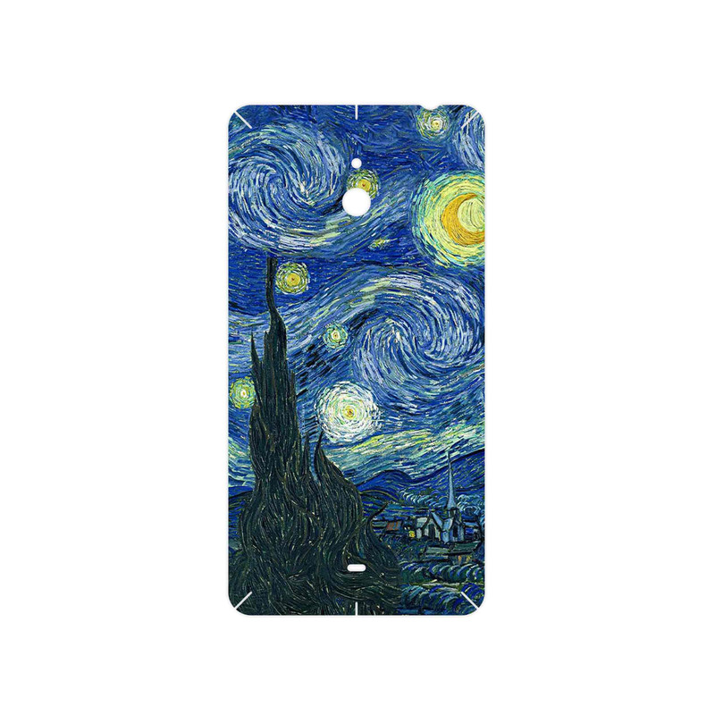 برچسب پوششی ماهوت مدل The Starry Night of van Gogh مناسب برای گوشی موبایل نوکیا Lumia 1320