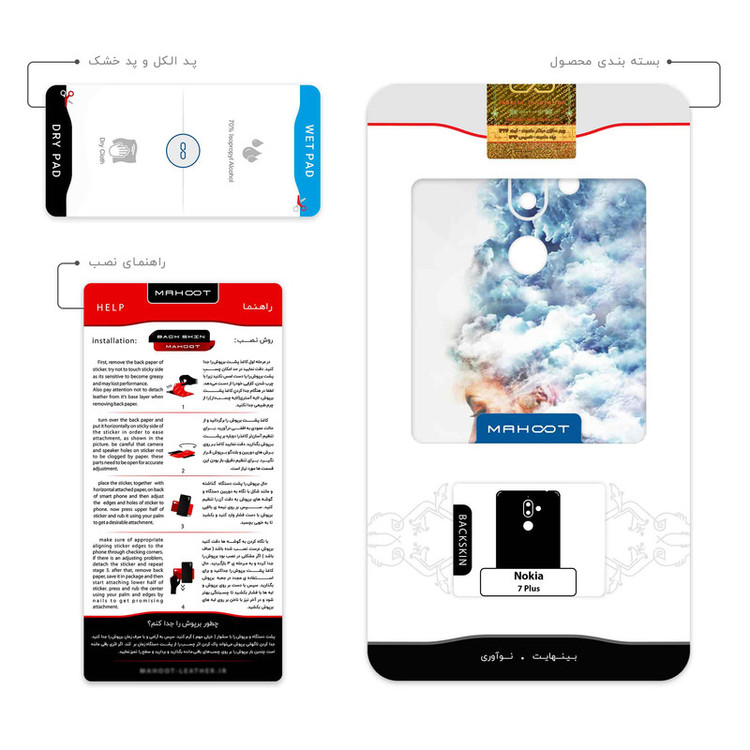 برچسب پوششی ماهوت مدل Women and the Cloud Digital Art مناسب برای گوشی موبایل نوکیا 7 Plus