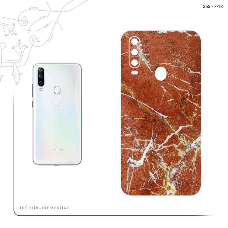 برچسب پوششی ماهوت مدل Red Marble مناسب برای گوشی موبایل جی ال ایکس Shahin 2