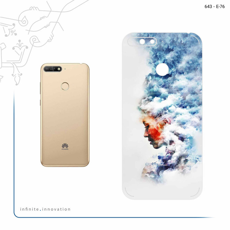 برچسب پوششی ماهوت مدل Women and the Cloud Digital Art مناسب برای گوشی موبایل هوآوی Y6 Prime 2018