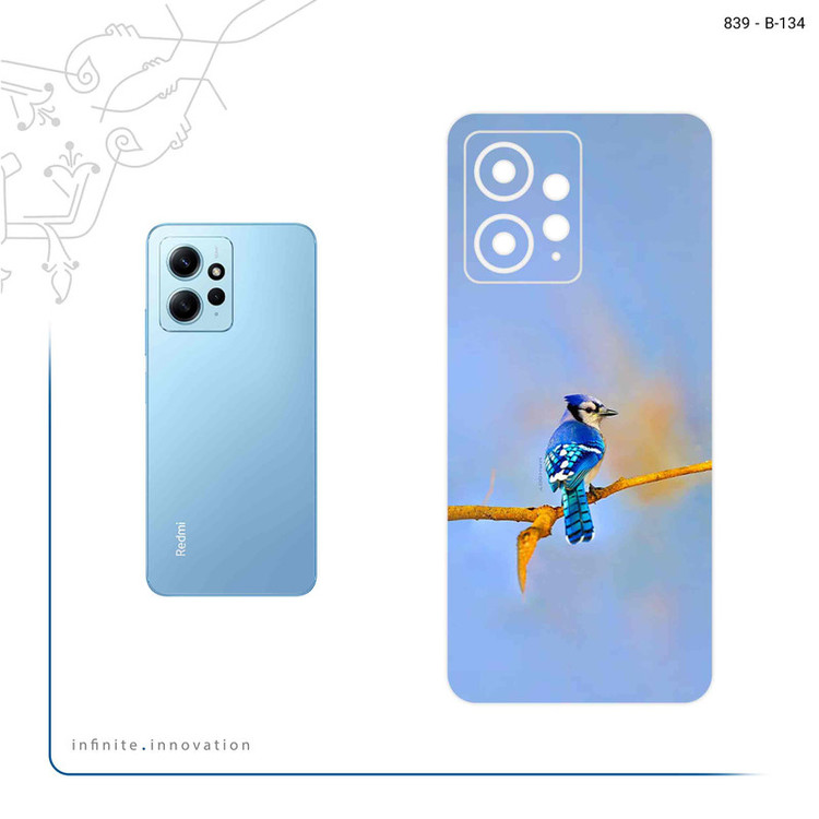 برچسب پوششی ماهوت مدل Cyanocitta cristata مناسب برای گوشی موبایل شیائومی Redmi Note 12 4G