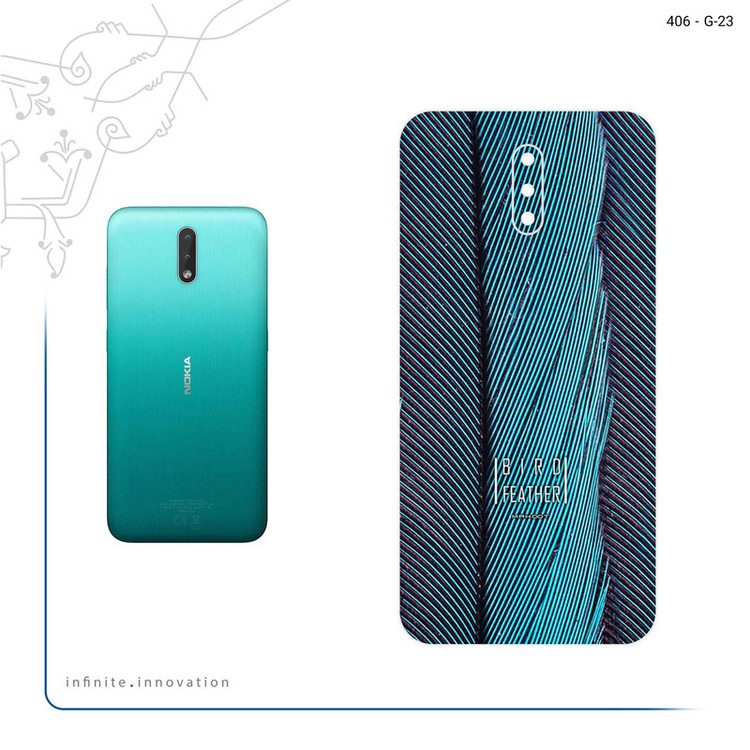 برچسب پوششی ماهوت مدل Turquoise feathers مناسب برای گوشی موبایل نوکیا 2.3