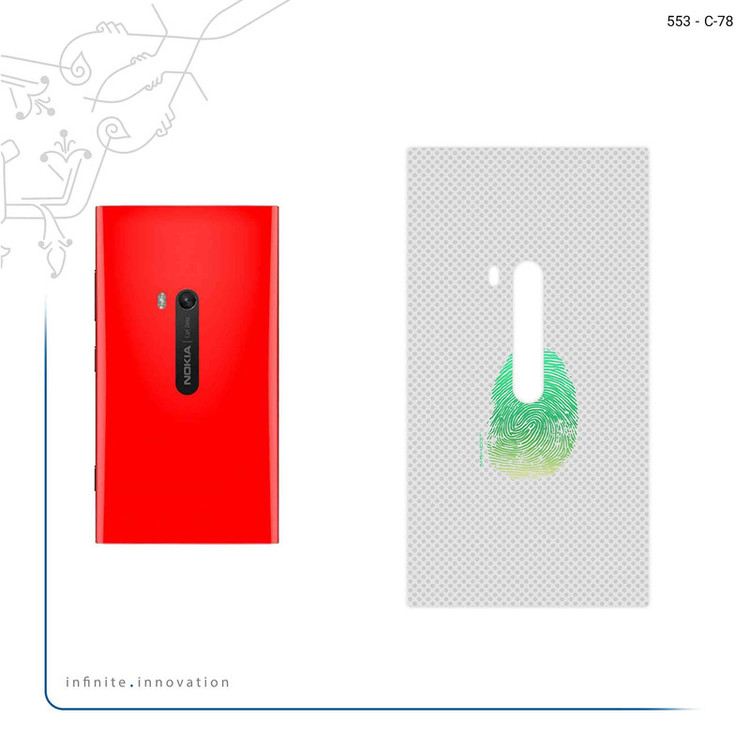 برچسب پوششی ماهوت مدل Minimal Fingerprint مناسب برای گوشی موبایل نوکیا Lumia 920