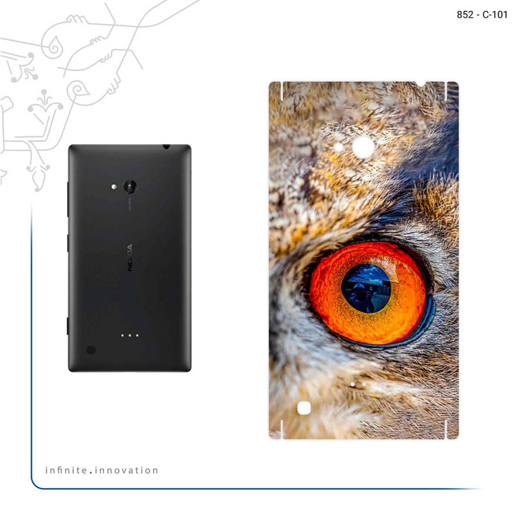برچسب پوششی ماهوت مدل Owl eyes مناسب برای گوشی موبایل نوکیا Lumia 720