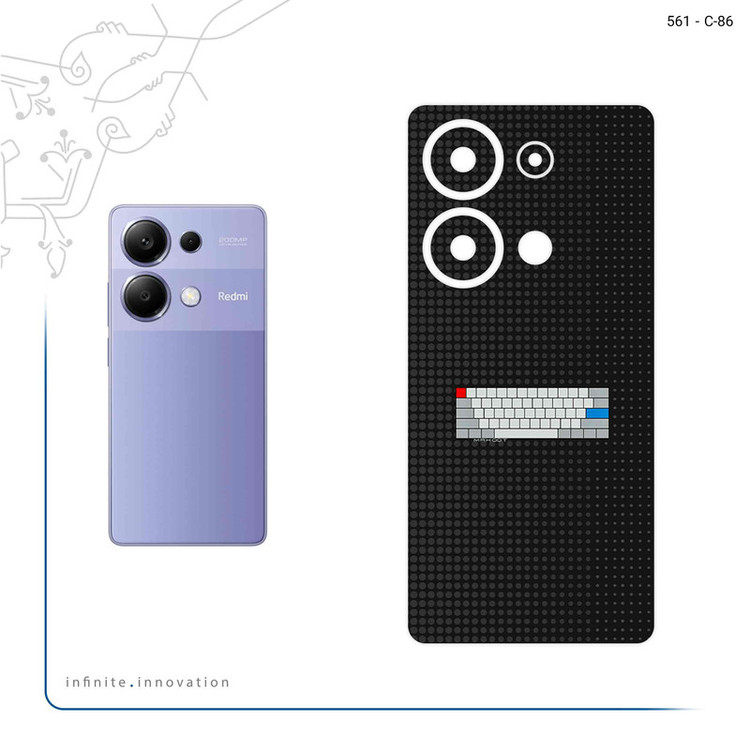 برچسب پوششی ماهوت مدل Minimal Keyboard Icon مناسب برای گوشی موبایل شیائومی Redmi Note 13 Pro 4G