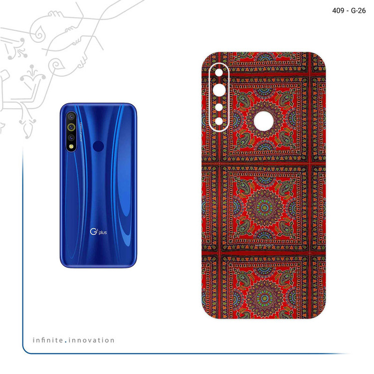 برچسب پوششی ماهوت مدل Embroidered Rug مناسب برای گوشی موبایل جی پلاس P10