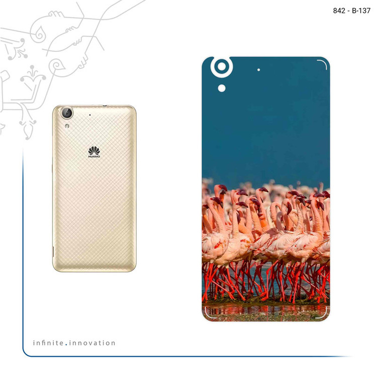 برچسب پوششی ماهوت مدل Flamingo مناسب برای گوشی موبایل هوآوی Y6 II