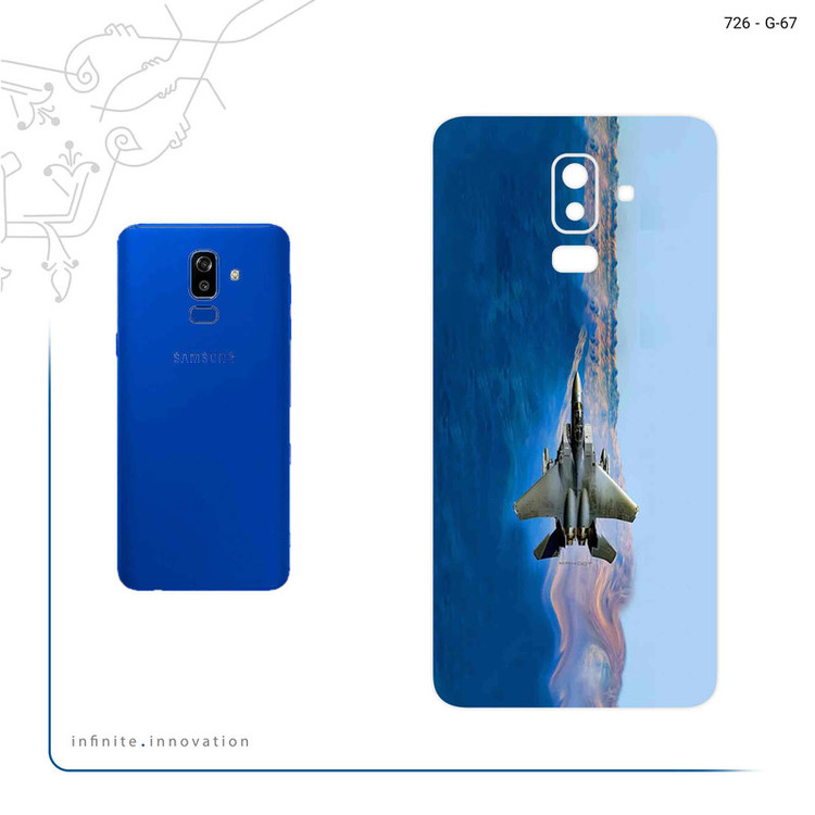 برچسب پوششی ماهوت مدل Fighter plane F15 مناسب برای گوشی موبایل سامسونگ Galaxy J8