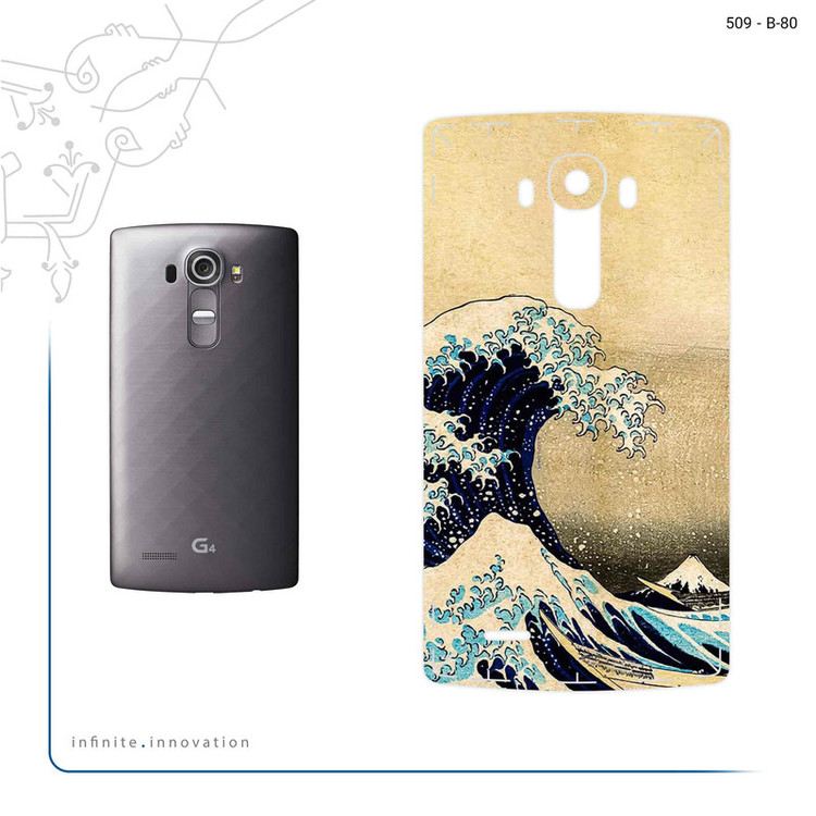 برچسب پوششی ماهوت مدل The Great Wave off Kanagawa of Hokusai مناسب برای گوشی موبایل ال جی G4