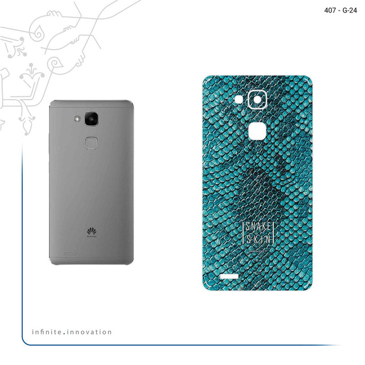 برچسب پوششی ماهوت مدل Blue Snake Skin مناسب برای گوشی موبایل هوآوی Mate 7