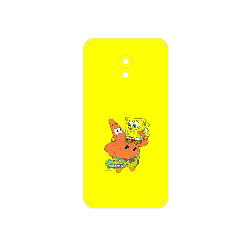 برچسب پوششی ماهوت مدل SpongeBob SquarePants مناسب برای گوشی موبایل میزو M5