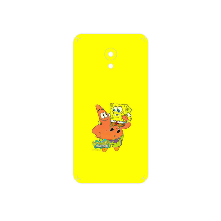برچسب پوششی ماهوت مدل SpongeBob SquarePants مناسب برای گوشی موبایل میزو M5