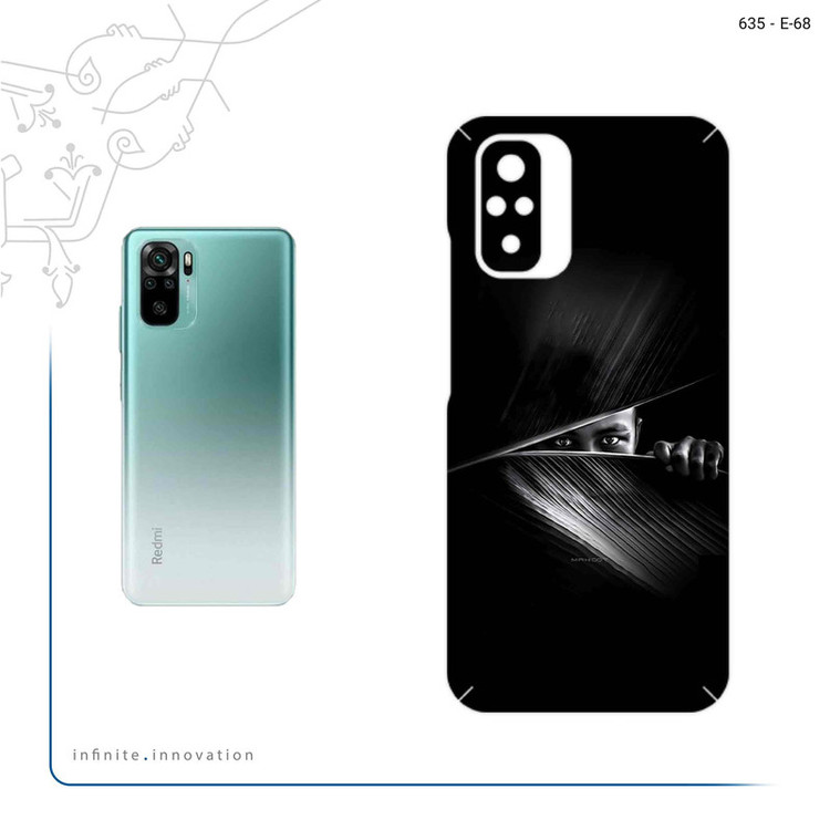 برچسب پوششی ماهوت مدل Black Portrait مناسب برای گوشی موبایل شیائومی Redmi Note 10s