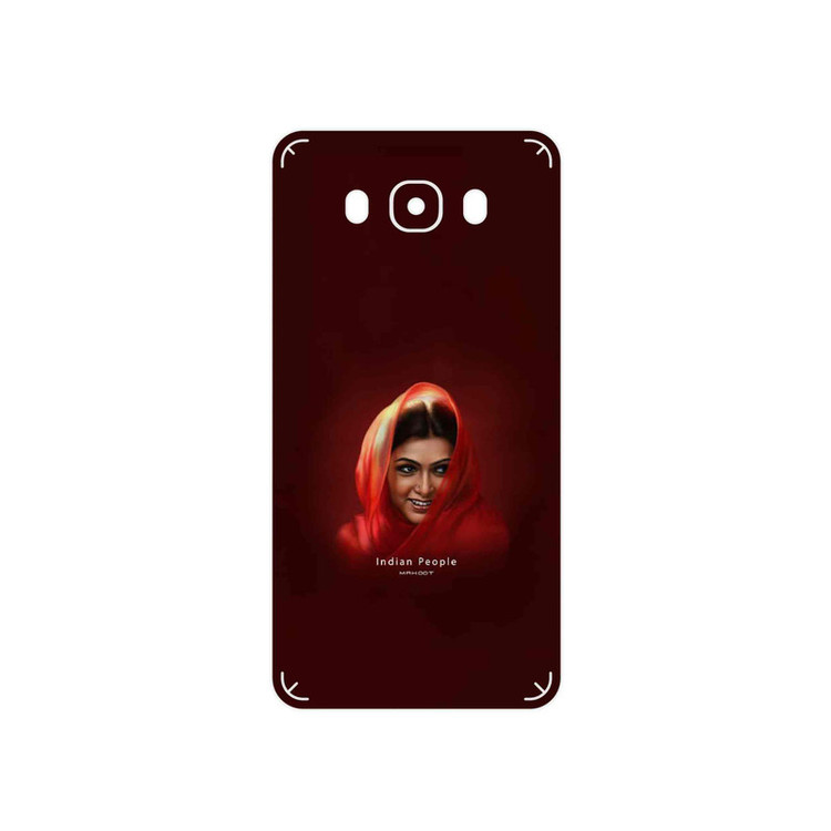 برچسب پوششی ماهوت مدل Portrait of an Indian Woman مناسب برای گوشی موبایل سامسونگ Galaxy J7 2016