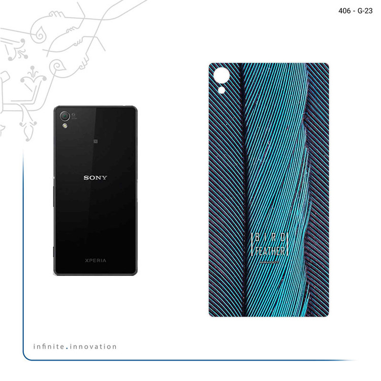 برچسب پوششی ماهوت مدل Turquoise feathers مناسب برای گوشی موبایل سونی Xperia Z3