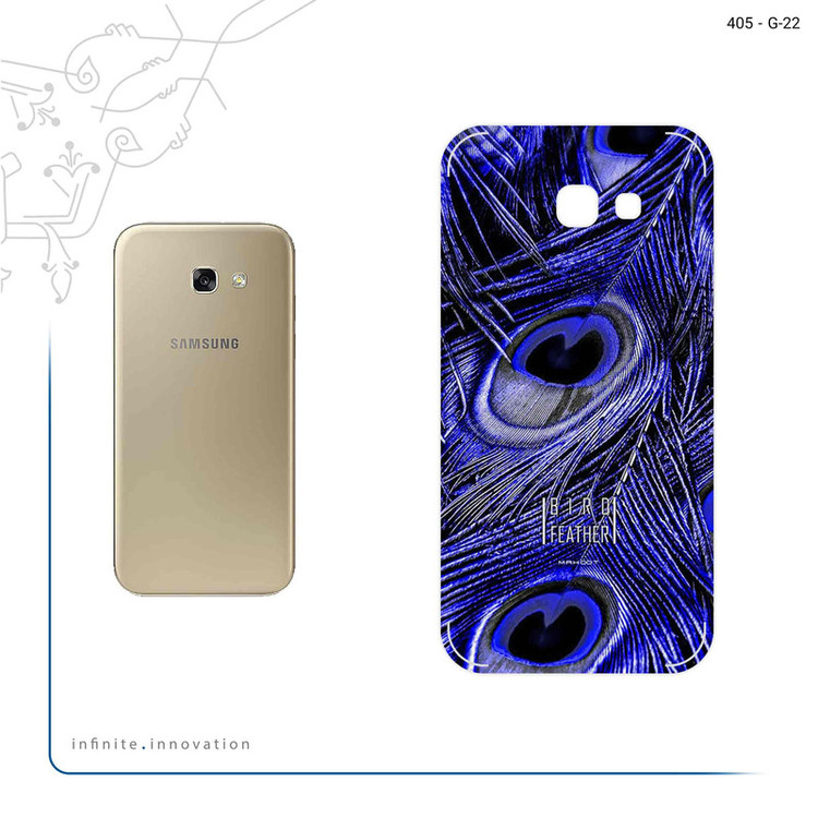 برچسب پوششی ماهوت مدل Purple Feather مناسب برای گوشی موبایل سامسونگ Galaxy A5 2017