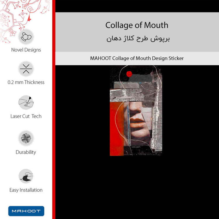 برچسب پوششی ماهوت مدل Collage of Mouth مناسب برای گوشی موبایل هوآوی P8 Max