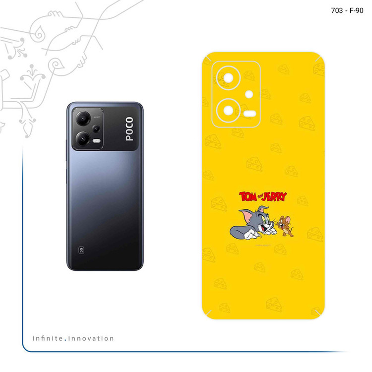 برچسب پوششی ماهوت مدل Tom and Jerry مناسب برای گوشی موبایل شیائومی Poco X5