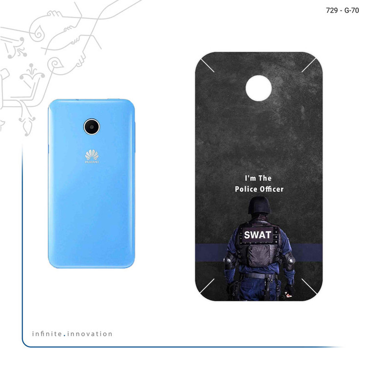 برچسب پوششی ماهوت مدل Police Officer مناسب برای گوشی موبایل هوآوی Ascend Y330