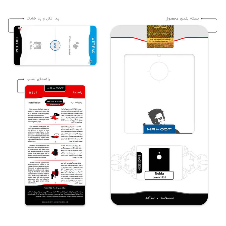 برچسب پوششی ماهوت مدل Max Payne Game Series مناسب برای گوشی موبایل نوکیا Lumia 1520
