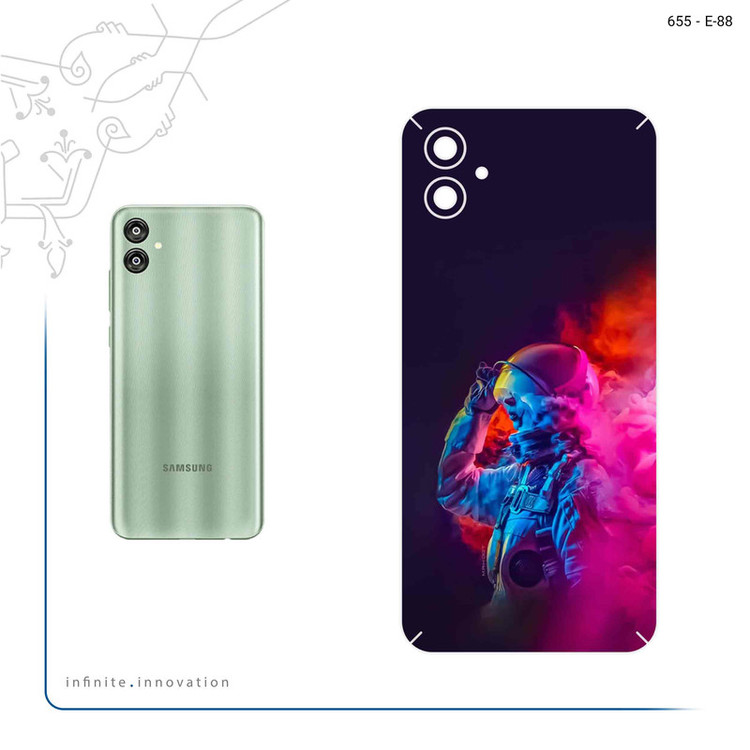برچسب پوششی ماهوت مدل Smoke Rainbow Digital Art 1 مناسب برای گوشی موبایل سامسونگ Galaxy M04