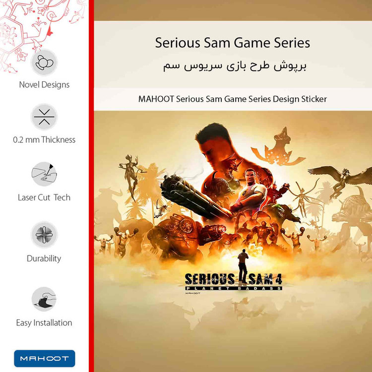 برچسب پوششی ماهوت مدل Serious Sam Game Series مناسب برای گوشی موبایل موتورولا Moto G4