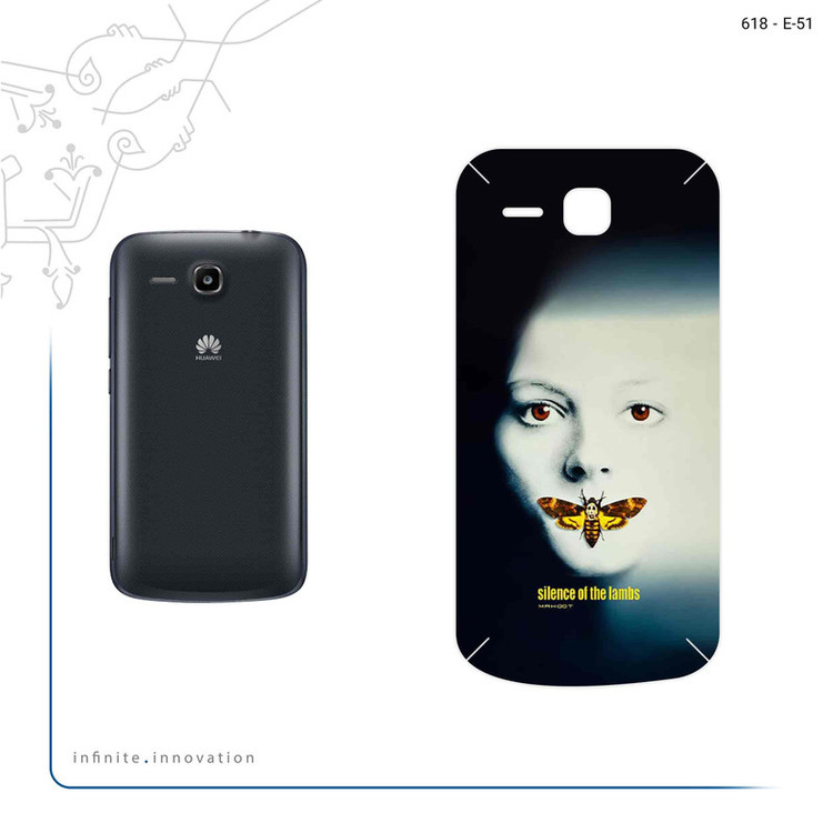 برچسب پوششی ماهوت مدل Silence of the Lambs مناسب برای گوشی موبایل هوآوی Ascend Y600