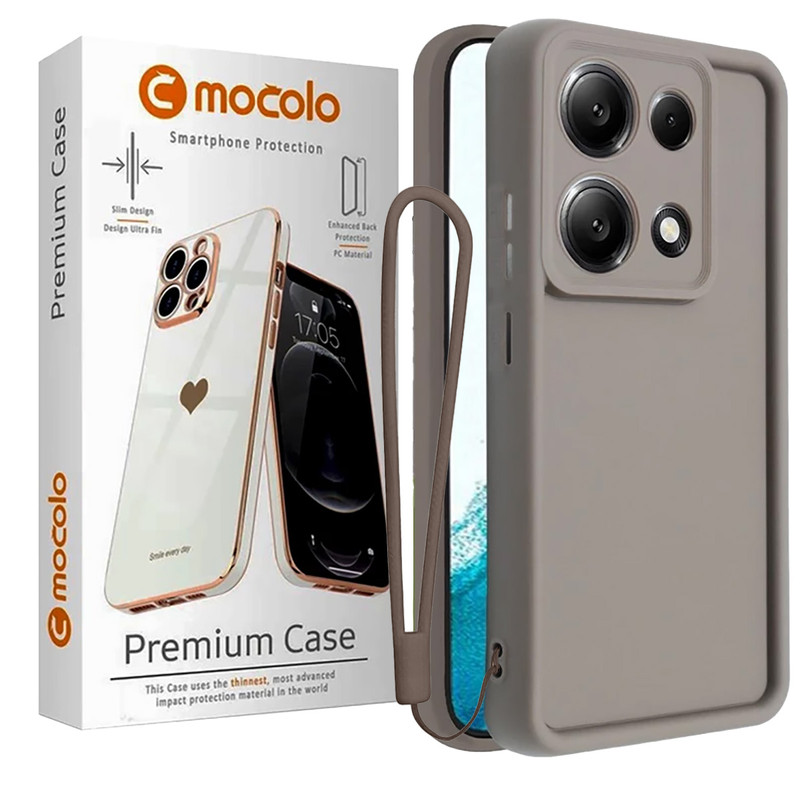 کاور موکولو مدل Silicone Puffer Strap همراه با بند مناسب برای گوشی موبایل شیائومی Redmi Note 13 Pro 4G / Poco M6 Pro 4G