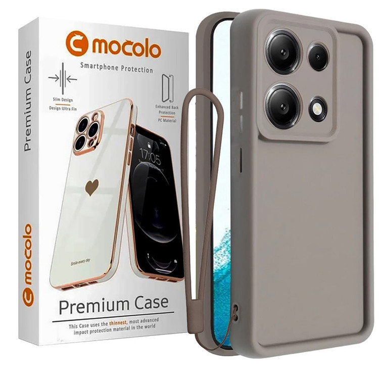 کاور موکولو مدل Silicone Puffer Strap همراه با بند مناسب برای گوشی موبایل شیائومی Redmi Note 13 Pro 4G / Poco M6 Pro 4G