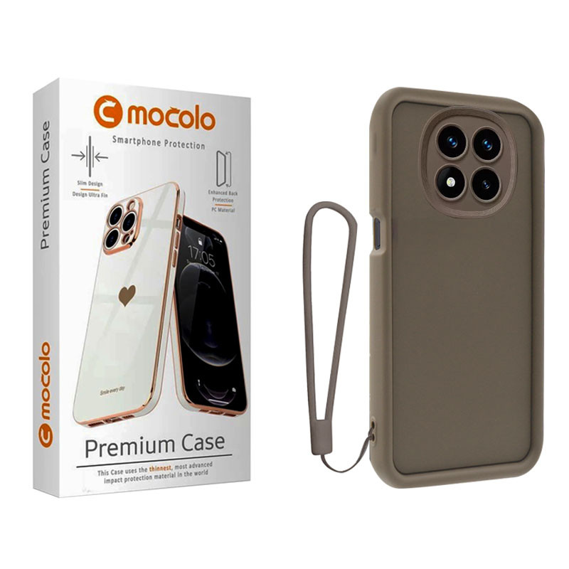 کاور موکولو مدل Silicone Puffer Strap مناسب برای گوشی موبایل شیائومی Redmi Note 14 Pro 4G به همراه بند آویز