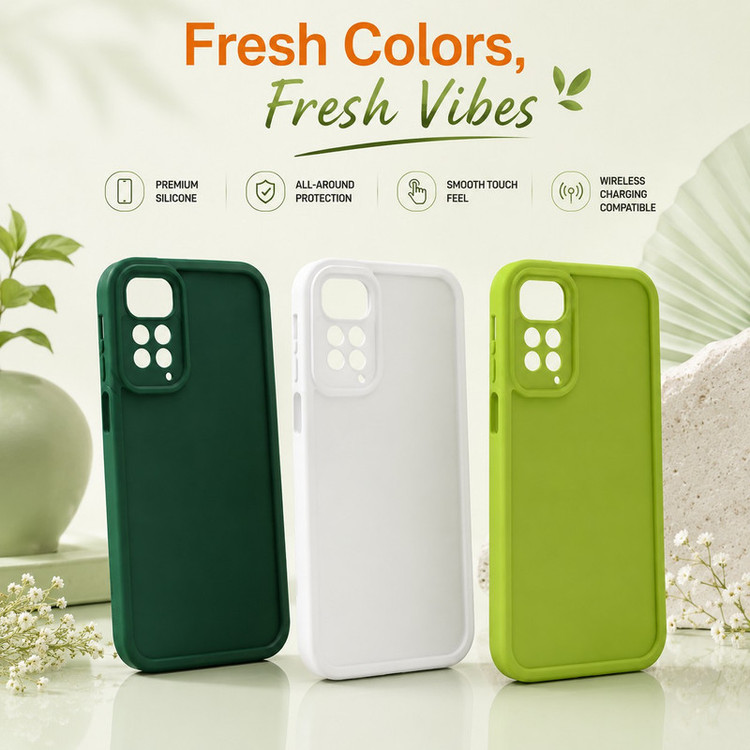 کاور گاردتک اساک مدل Silicone Puffer مناسب برای گوشی موبایل شیائومی Redmi Note 11S/ Redmi Note 11