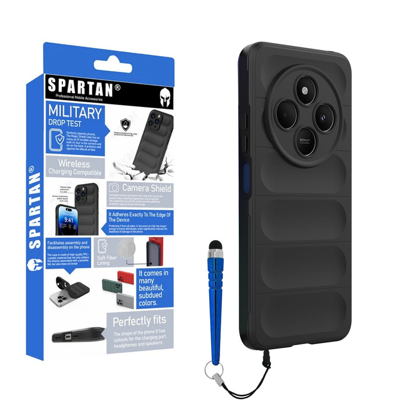 کاور اسپارتان مدل Flex Armor+ Pen مناسب برای گوشی موبایل شیائومی Redmi 14C / Poco C75 به همراه قلم