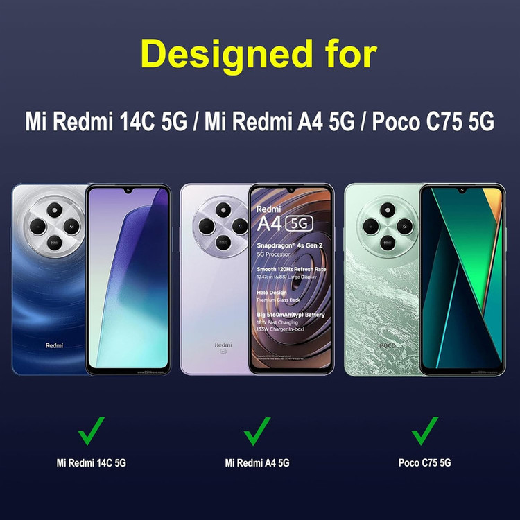 کاور اسپارتان مدل Flex Armor+ Pen مناسب برای گوشی موبایل شیائومی Redmi 14C / Poco C75 به همراه قلم