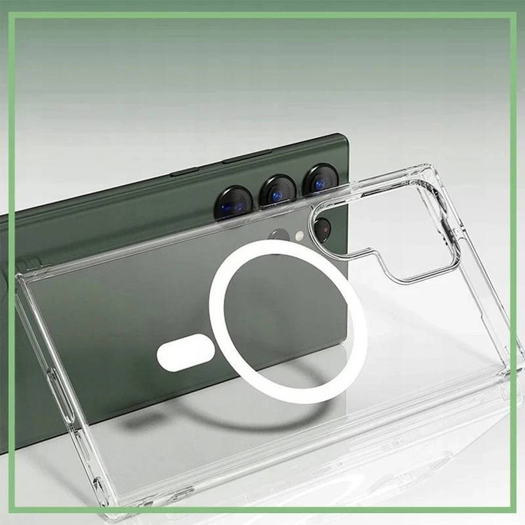 کاور کپتن قاب مدل مگ سیف طرح ژله ای مناسب برای گوشی موبایل سامسونگ Galaxy S21 FE