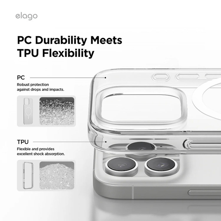 کاور موکولو مدل Clear Magsafe Strap مناسب برای گوشی موبایل اپل iPhone 15 Pro Max به همراه بند آویز