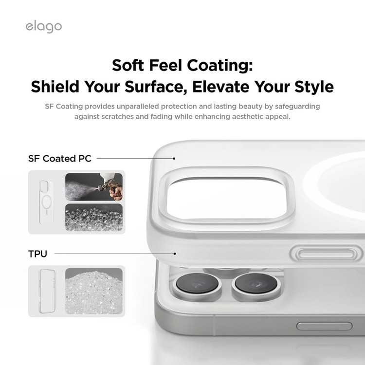 کاور موکولو مدل Clear Magsafe Strap مناسب برای گوشی موبایل اپل iPhone 15 Pro Max به همراه بند آویز