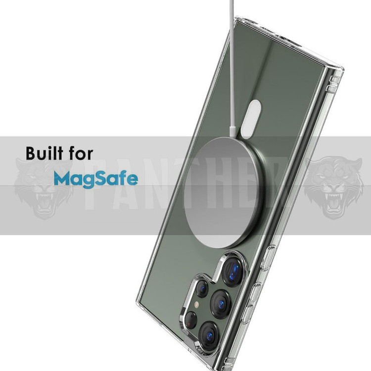 کاور پنتر مدل Magnetic Magsafe Clear Cover مناسب برای گوشی موبایل سامسونگ Galaxy S24 Ultra