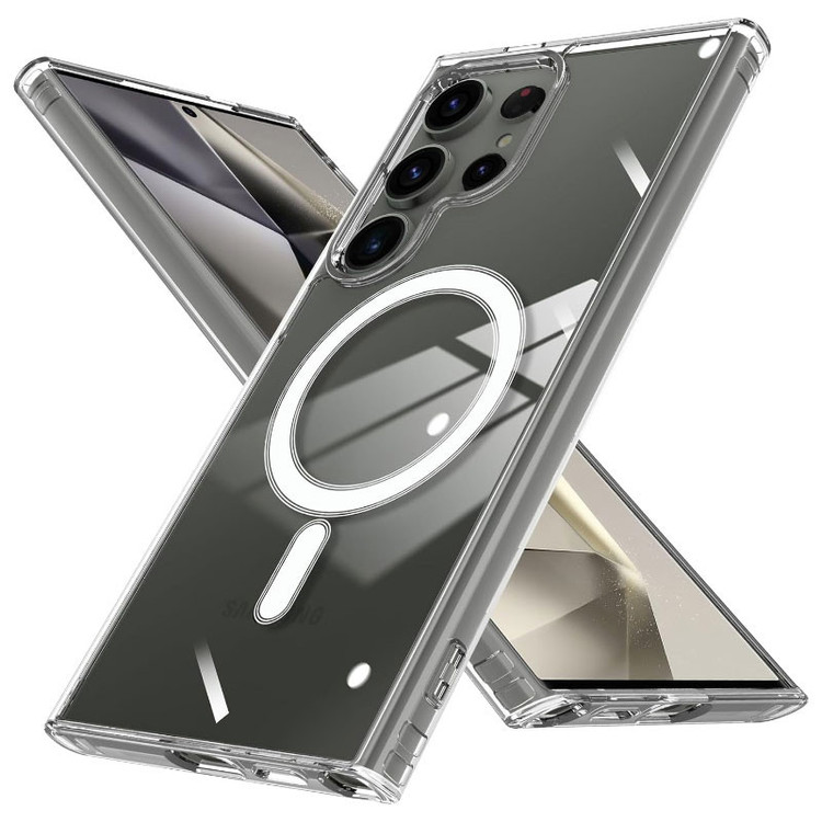 کاور پنتر مدل Magnetic Magsafe Clear Cover مناسب برای گوشی موبایل سامسونگ Galaxy S24 Ultra