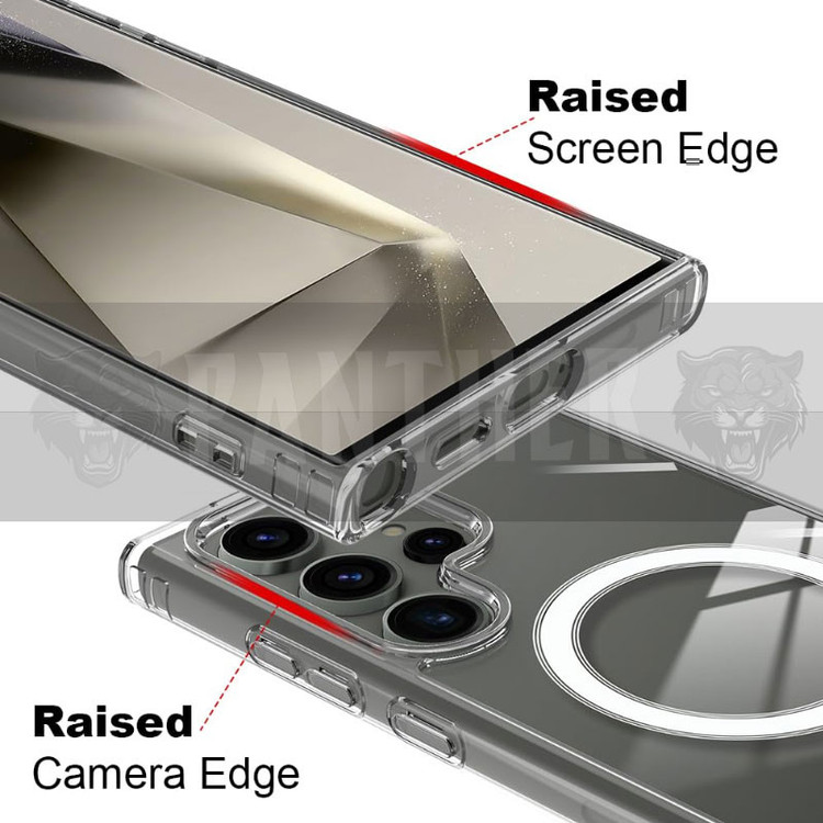 کاور پنتر مدل Magnetic Magsafe Clear Cover مناسب برای گوشی موبایل سامسونگ Galaxy S24 Ultra