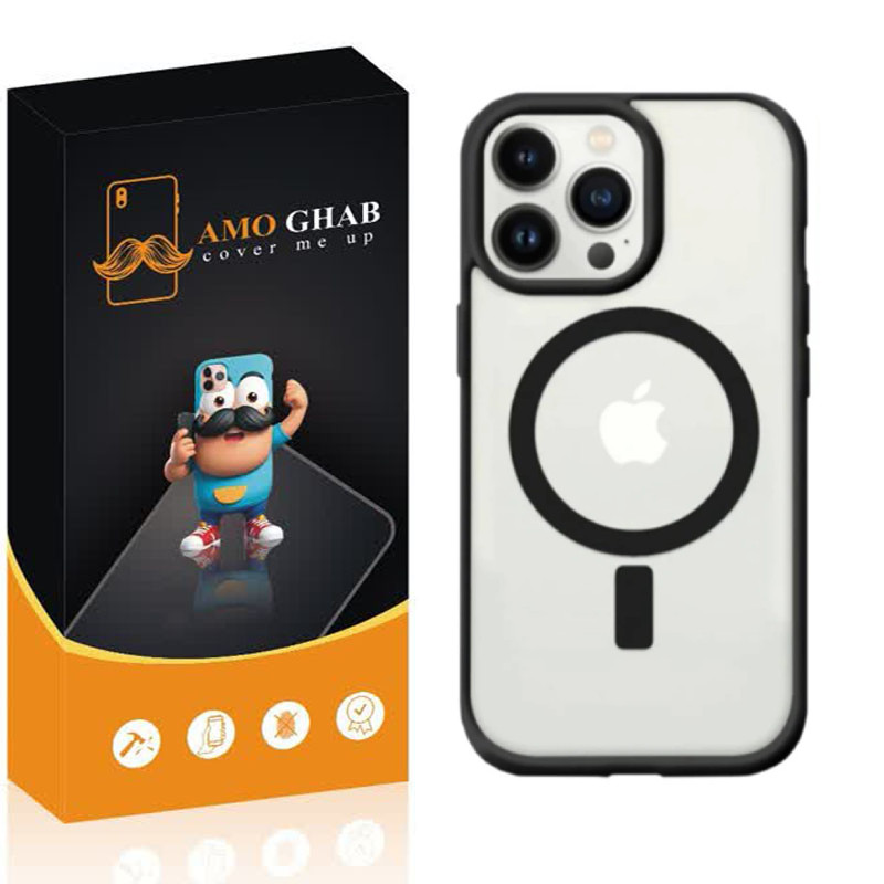 کاور عمو قاب مدل مگ سیف رنگی مناسب برای گوشی موبایل اپل iPhone 11 pro max
