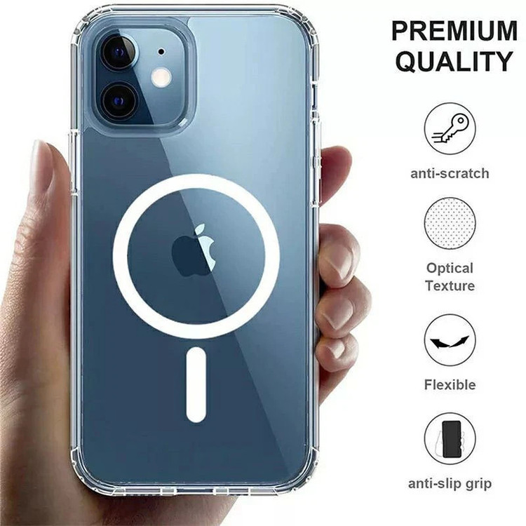 کاور عمو قاب مدل مگ سیف رنگی مناسب برای گوشی موبایل اپل iPhone 11 pro max