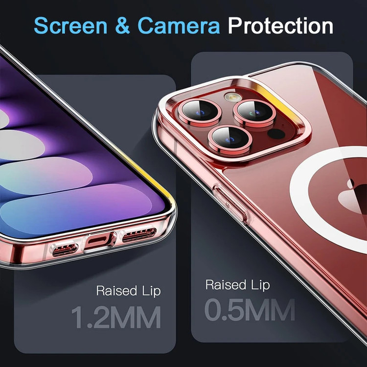 کاور عمو قاب مدل مگ سیف رنگی مناسب برای گوشی موبایل اپل iPhone 11 pro max