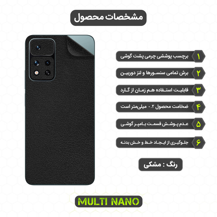 برچسب پوششی مولتی نانو مدل X-F1L مناسب برای گوشی موبایل شیائومی Redmi Note 11 Pro Plus 5G