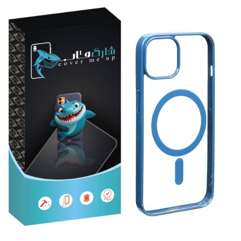 کاور شارک قاب مدل مگ سیف طرح کالرفول مناسب برای گوشی موبایل اپل iPhone 11