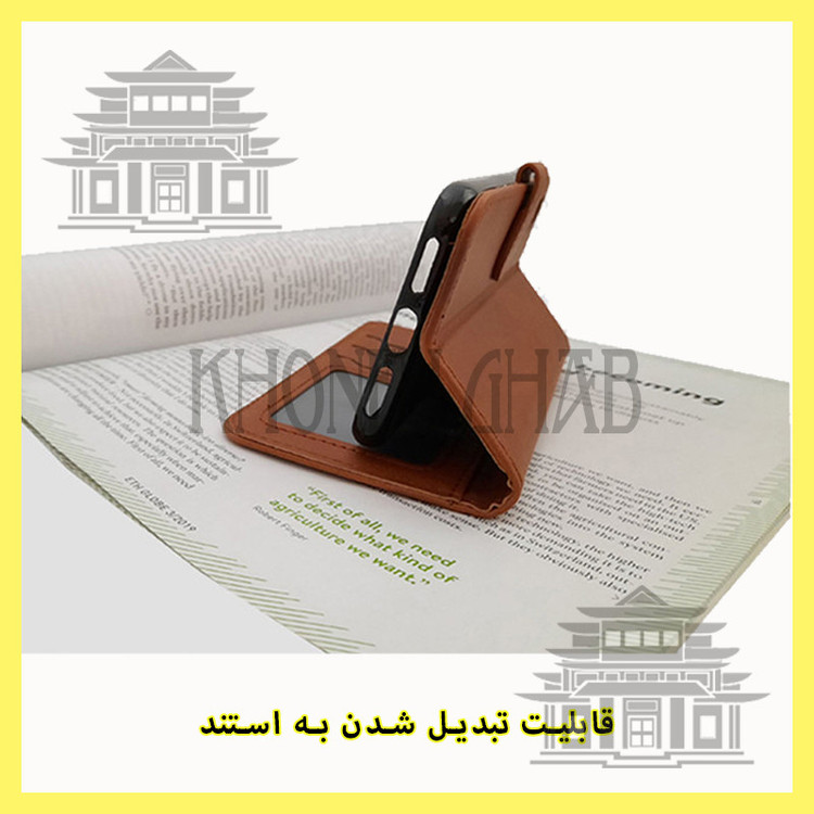 کیف کلاسوری خونه قاب مدل چرمی مناسب برای گوشی موبایل سامسونگ Galaxy A21s