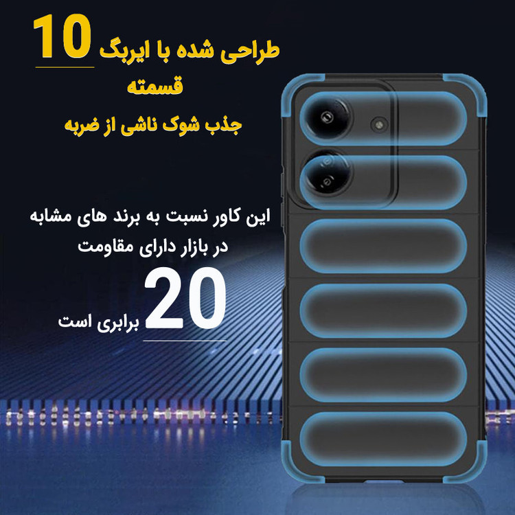 کاور لوکسار مدل Ezio مناسب برای گوشی موبایل شیائومی Redmi 13C / Poco C65