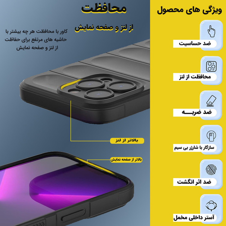 کاور لوکسار مدل Ezio مناسب برای گوشی موبایل شیائومی Redmi 13C / Poco C65