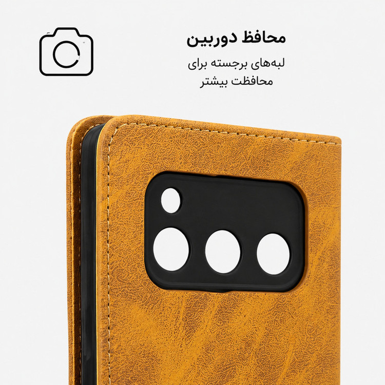 کیف کلاسوری گاردتک اساک مدل Prime مناسب برای گوشی موبایل سامسونگ Galaxy A50 به همراه بندآویز